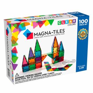 Magna-Tiles Clear Colors set magnetic (100 piese)