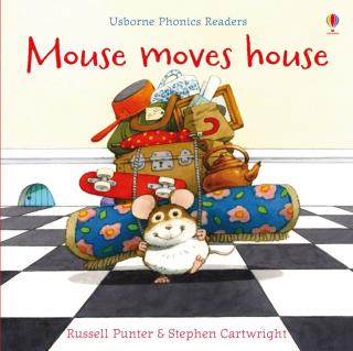 Mouse moves house, Carte de citit in limba engleza cu cod QR