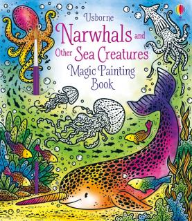 Narwhals and Other Sea Creatures Magic Painting Book, Carte de pictat cu apa