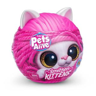 Pets Alive - Jucarie de plus interactiva pisica cu accesorii supriza, Smitten Kittens