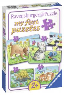 Primul Meu Puzzle Animale, 2 4 6 8 Piese