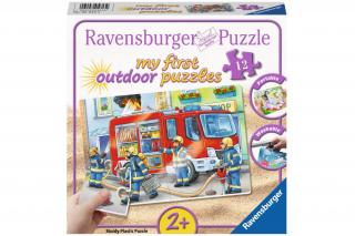 Primul meu Puzzle Ravensburger - Pompieri, 12 piese rezistente din plastic