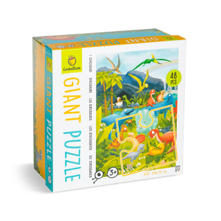 Puzzle Gigant - Dinozauri, Ludattica, 2-3 ani +