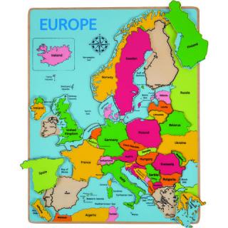 Puzzle incastru harta Europei