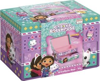 Set creativ DIY Decoreaza propria cutie de bijuterii Gabby s Dollhouse