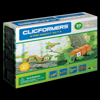 Set de construit Clicformers- Insecte, 30 piese