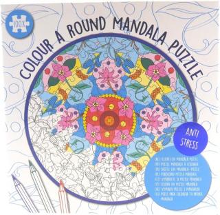 Set DIY Coloreaza propriul puzzle - mandala- albastru