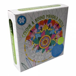 Set DIY Coloreaza propriul puzzle - mandala- verde