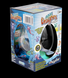 Set educativ STEM - AQUA DRAGONS   Habitat Jurassic Time Travel EGGspress