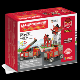 Set magnetic Magformers, Uimitorul set cu vehicule de interventie