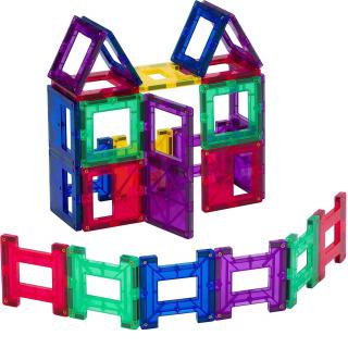 Set Playmags - 24 piese magnetice de constructie