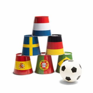 Soccer Tins, suteaza si doboara cutiile, BS Toys