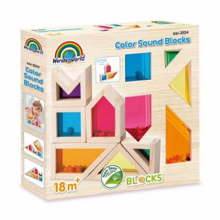 Sound Blocks, cuburi colorate cu sunete, Wonderworld