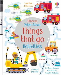 Wipe-Clean Things That Go Activities, Carte de activitati scrie-sterge