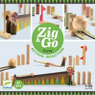 Zig and Go Djeco, set de constructie cu 27 piese, Bila cea mai mare