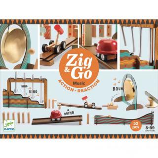 Zig  Go Djeco, set de constructie trasee, 52 piese- Muzica