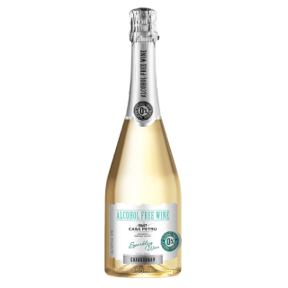 Casa Petru Chardonnay 0.75L   Vin spumant alb demisec dezalcoolizat