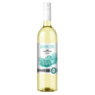 Casa Petru Feteasca Alba 0.75L   Vin dezalcoolizat alb demisec