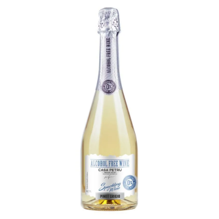 Casa Petru Pinot Grigio 0.75L   Vin spumant alb demisec dezalcoolizat
