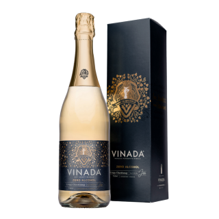 VINADA Crispy Chardonnay 0.0% 0.75L Giftset    Vin spumant fara alcool