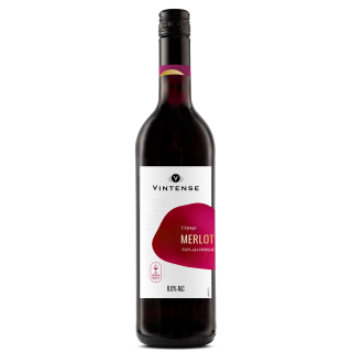 Vintense Merlot 0.75L   Vin dezalcoolizat rosu sec