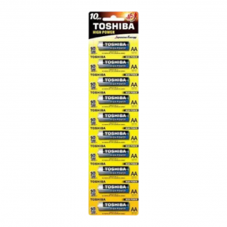 Baterii alcaline Toshiba, AA, 10 buc.   set