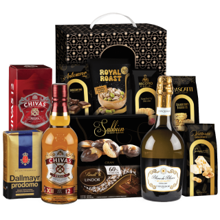 Cos Cadou de Craciun, 10 produse + Cutie Cadou, 2085 gr, Noble Taste