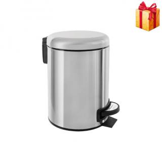 Cos de gunoi Elite cu pedala, din inox, 12 litri