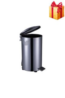 Cos de gunoi industrial cu pedala, din inox, 70 litri