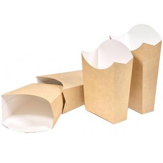Cutii din carton kraft pentru Cartofi Prajiti, Set 100 bucati