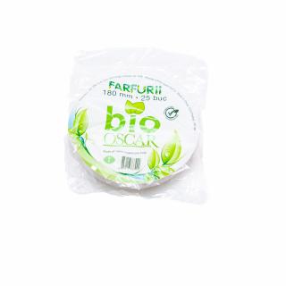 Farfurii Bio din Trestie, 18cm, Set 25 buc