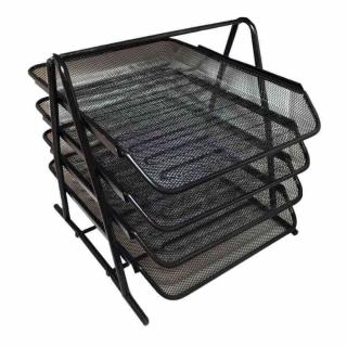 Organizator birou cu 4 tavite metalice suprapozabile