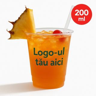 Pahare personalizate din plastic, 200 ml