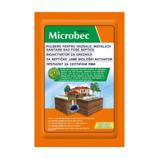 Pulbere pentru haznale, instalatii sanitare sau fose septice, Plic, 25 g, Microbec