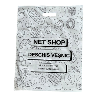 Sacose personalizate, cu maner, tip banana - 50x40cm