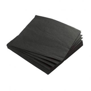 Servetele negre 25x25cm, 2 straturi, 100 buc pac