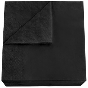 Servetele Negre, 33x33cm, 2 straturi, 150buc pac