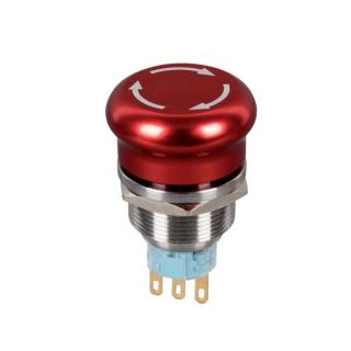 Buton ciuperca rotund 1NO+1NC IP65