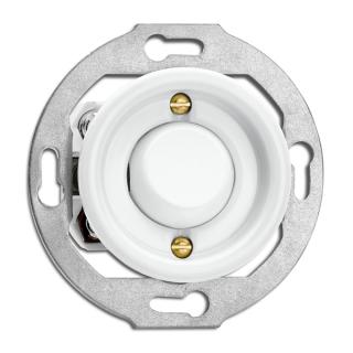 Intrerupator cap cruce din portelan alb PORCELAIN 10A 250V