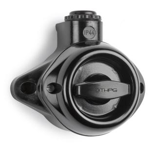 Intrerupator rotativ cap cruce aparent din bachelita IP44