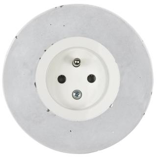 Priza electrica cu rama ornament din beton CONCRETE W