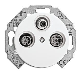 Priza portelan alb antena satelit aparataj PORCELAIN