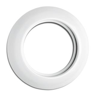 Rama rotunda din portelan alb pentru aparataj date antena incinta acustica
