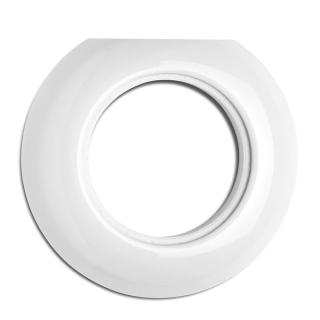 Rama semirotunda de capat din portelan alb aparataj electric  PORCELAIN
