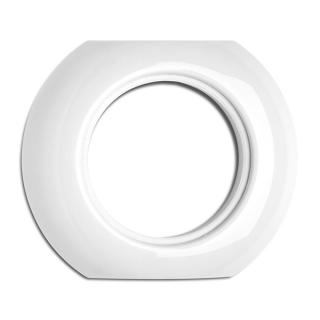 Rama semirotunda de mijloc din portelan alb aparataj electric  PORCELAIN