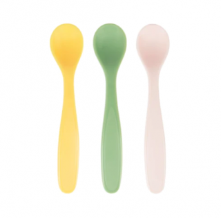 Badabulle - Set de 3 lingurite flexibile, Pastel