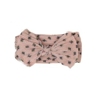 Bentita lata, bebe, funda cu nod ,spandex, Melvelo, Flower - Biscuit