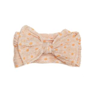 Bentita lata, bebe, funda cu nod ,spandex, Melvelo, Flower - Orange