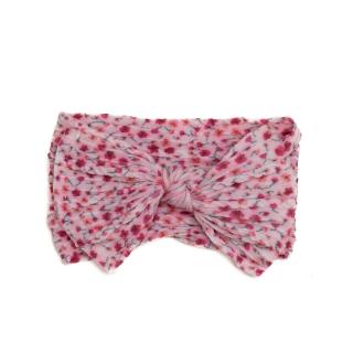 Bentita lata, bebe, funda cu nod ,spandex, Melvelo, Flower - Pink