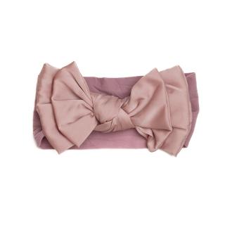 Bentita lata, bebe, funda dubla cu nod, poliester, Melvelo, Silk - Peach